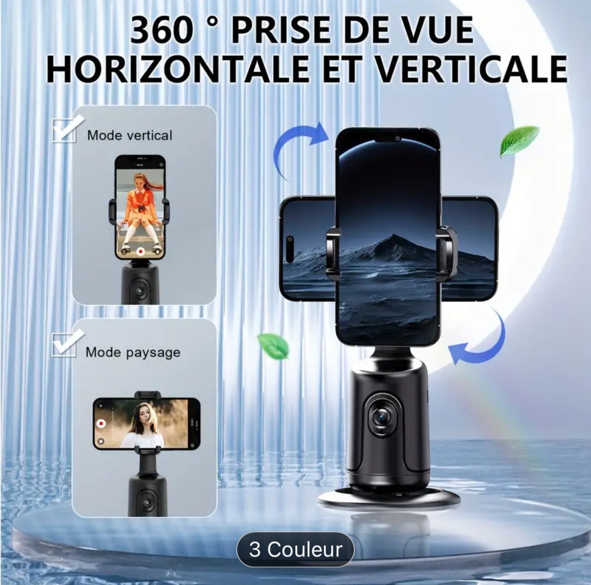 Gimbal de Suivi Automatique de Visage 360°